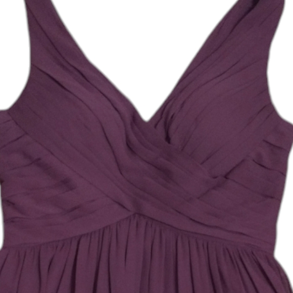 Bill Levkoff Knee Length Pleated Bridesmaid Dress - Picture 8 of 8